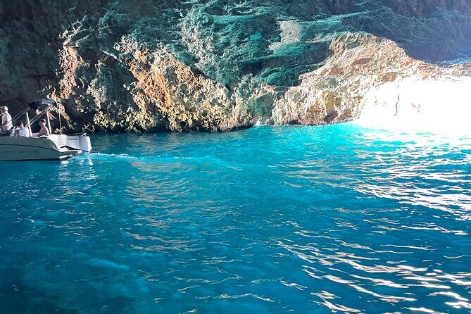 Blue Cave, Lady of the Rocks and Kotor Bay SpeedBoat Tour 3H - Former submarine tunnel: free access to Yugoslav Socialist-era sea history