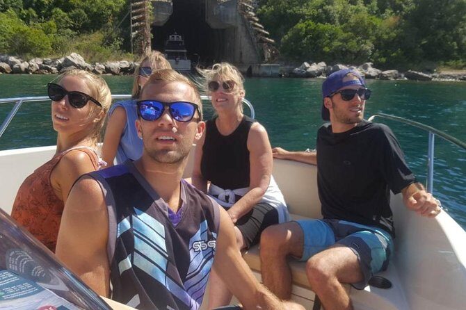 Boat tour to Lady of the Rock , Submarine base & Blue Cave swim - Mamula Prison viewpoint: seeing the dramatic past from the boat