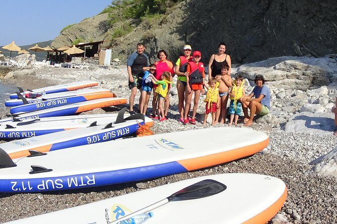 Budva Bay: Kayak & SUP Tour to Coastal Caves - Calypso Beach break: secluded water-only access
