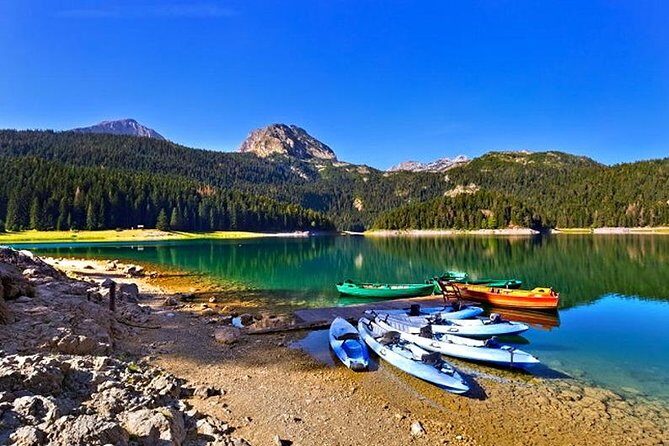 North Montenegro, Durmitor, Tara & Ostrog Tour - Durmitor National Park visitor centre and Black Lake: Mountain Eyes in mist and silence
