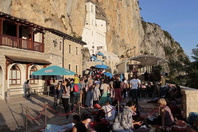 North Montenegro, Durmitor, Tara & Ostrog Tour - Ostrog Monastery at sunset: a narrow ascent and a powerful viewpoint