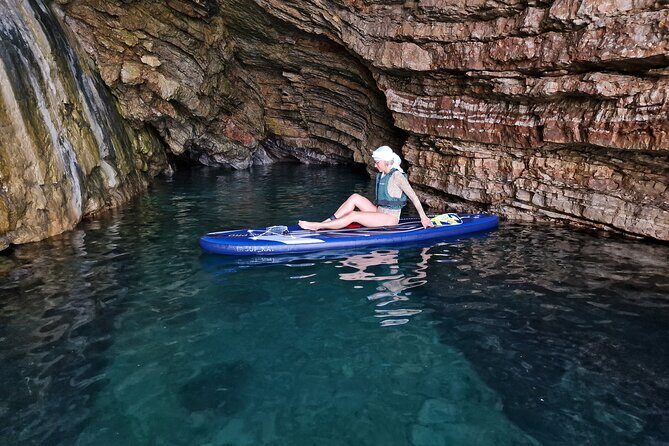 Small group kayaking tour from Budva to Sveti Nikola island caves - Stop 1: Sveti Nikola Island caves, cliff swims, and optional trekking
