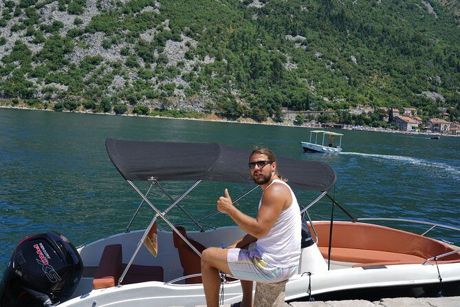 Speed Boat Trip: Kotor Bay attraction , Blue Cave and beach time - Dobrec Beach Break: Swim, Snack, and Reset Your Legs