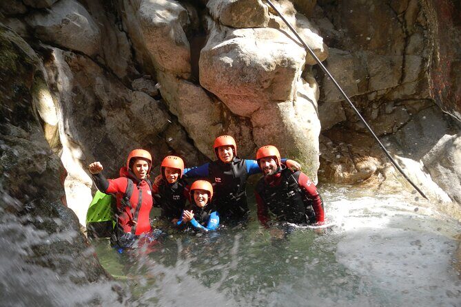 Sveti Stefan canyon - Guides make the difference: Louis, Luke, and Rado energy
